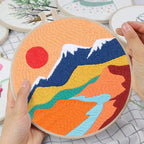 Louise Maelys 3 Pack Landscape Mountain DIY Embroidery Kit - Image 5