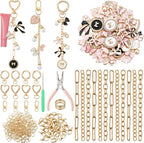 VioraWhite 457 Pcs Butterfly Charms Lip Gloss Keychain Making Kit, DIY Craft by VioraWhite