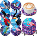 DOZEEZOP 8-Pack Diamond Art Coaster Kit by DOZEEZOP