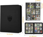 360 Cards Ringless 9-Pocket Side Loading Trading Card Binder, PU Zipper Fixed - Image 4