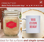 ORACAL 631 Matte Dahlia Red Vinyl Durable Roll Easy to Weed Permanent Adhesive - Image 2