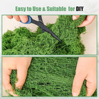 14.1oz Fake Moss for Crafts, Fairy Garden Accessories, Decorative Grass for - Image 5