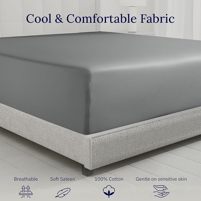 California Design Den Queen Size Fitted Sheet Only - Image 8