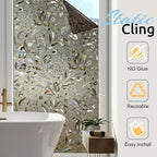 rabbitgoo Window Privacy Film, Stained Glass Cling, Sun Blocking Heat Control - Image 7
