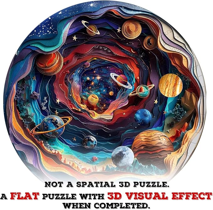 Wooden Puzzles Adults, 3D Vision Wooden Puzzle Adult 100 Pieces, Unique Animal - Image 7