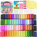 CiaraQ 60-Color Polymer Clay Oven Bake Modeling Kit | 14 sculpting tools by CiaraQ