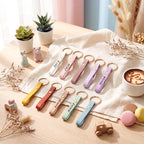 Wavyknot 50 Pcs PU Leather Keychain Blanks Bulk Laser Engraving Blanks Keychain - Image 6