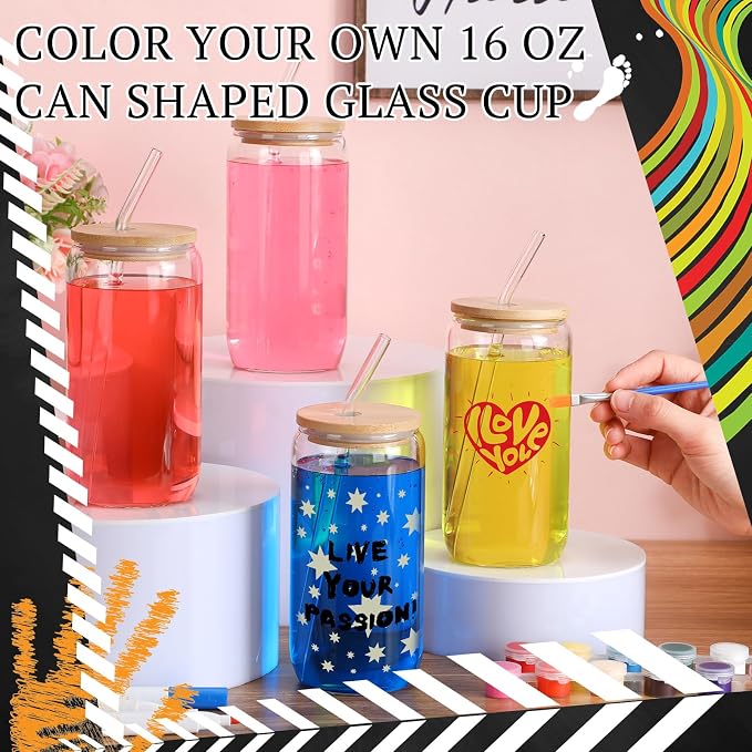 Pickmesh 8 Set Graduation Gift Glass Painting Kit - Image 4