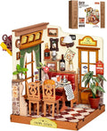 Rolife Miniature House Kit for Adults Elysees Bistro Book Nook Kit DIY Wooden by Rolife
