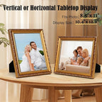 8.5×11 Picture Frame Gold - Image 6