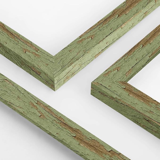 puthiac 4x6 Rustic Farmhouse Picture Frame, Weathered Green, 1 Pack | - Image 9