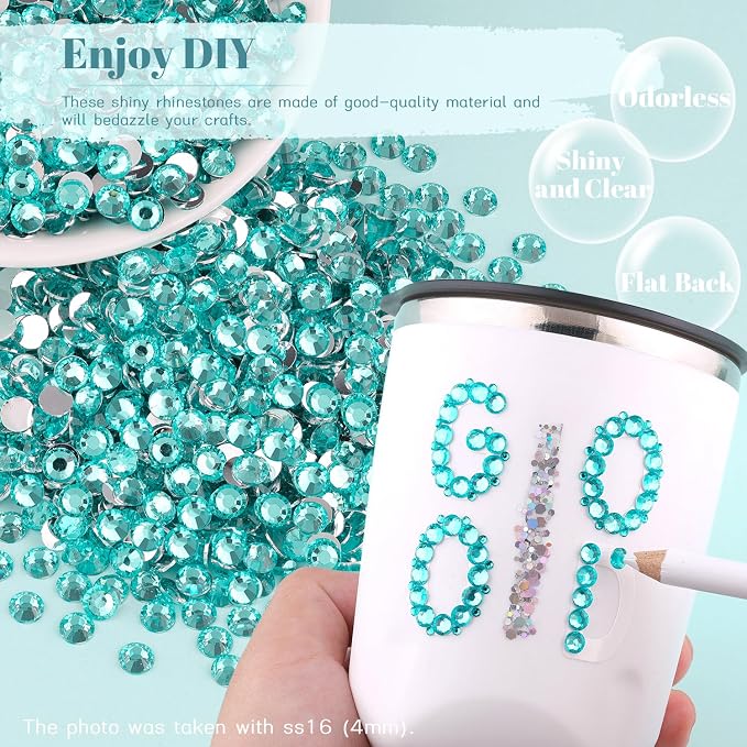 6000PCS 4mm Resin Rhinestones Bulk - Image 4