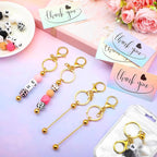 Sasylvia 60 Pcs Beadable Keychain Bars Bulk Making Kit 20 Beaded Keychain 20 - Image 6