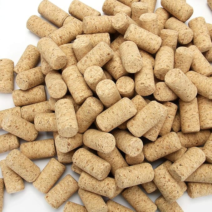 Tosnail 150 Pack Blank Wine Corks Straight Corks Wine Stoppers by Tosnail