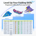 Leven DIY Paper Airplane Kit, 24 Progressive Origami Plane Designs, 48 Thick - Image 5
