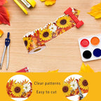 68.9 Feet Sunflower Maple Leaves Pumpkins Theme Bulletin Board Borders - Image 3