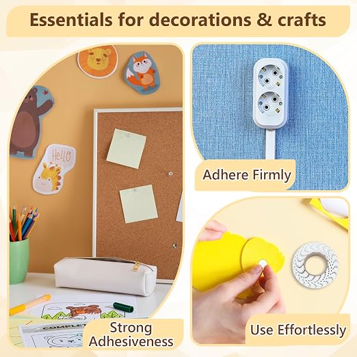 400 PCS 1mm Double Sided Foam Dots 0.4" Foam Round Dots 3D Foam Tape Craft - Image 6