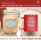 ORACAL 631 Matte Powder Blue Vinyl Durable Roll Easy to Weed Permanent Adhesive - Image 2