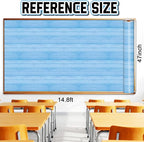 Inkspire Light Blue Wood Bulletin Board Paper Roll, 14.8FTx47IN Large Reusable - Image 2