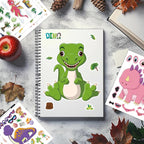 42 Sheets Create Funny Dinosaur Stickers, Make a Face Stickers - Image 2