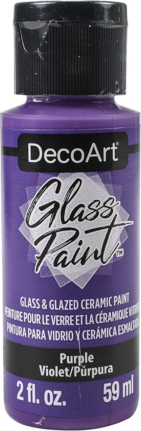 Deco Art GLASS PAINT 2OZ PURPLE, us:one size by DecoArtAcrylicPaintCraftSupplies