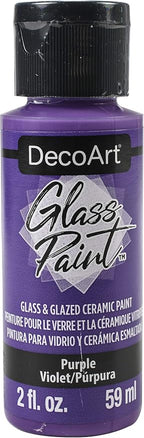 Deco Art GLASS PAINT 2OZ PURPLE, us:one size by DecoArtAcrylicPaintCraftSupplies