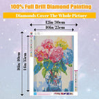 Flowers Square Drill Diamond Painting-Square Diamond Painting Kits, Flowers Gem - Image 4