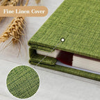 potricher Large Photo Album Self Adhesive 3x5 4x6 5x7 8x10 10x12 Pictures Linen - Image 5
