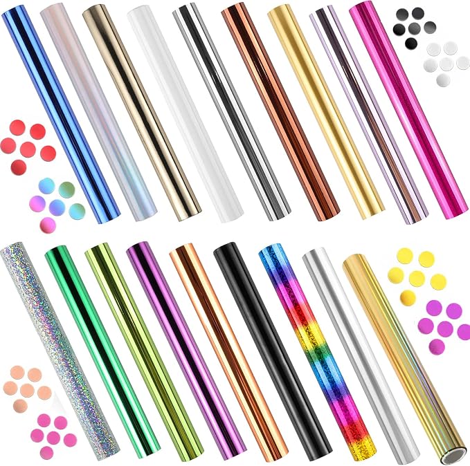18PCS Transfer Foil Paper Bundle by CYFUNDESIGN