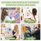 FUMILE Stretched Canvas for Painting 10x10, 12 Pack Square Canvases for - Image 7