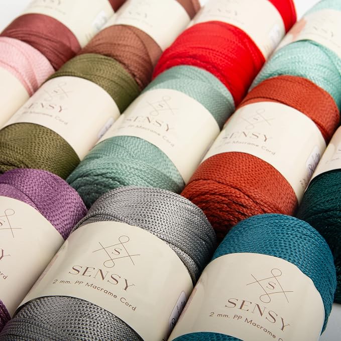 10 Skeins of Sensy Premium 2mm 251 Yards Polyester Rope 100% Polypropylene Cord - Image 6
