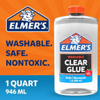 Elmer's Clear Liquid School Glue, 32 Ounces - Image 8