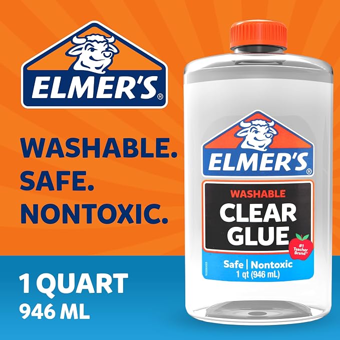 Elmer's Clear Liquid School Glue, 32 Ounces - Image 8