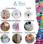Athena's 200 Pcs Friendship Bracelet String Kit String Bracelet Making Kit - Image 4