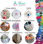 Athena's Elements 276Pcs Embroidery Kit, Cross Stitch Kits, Friendship Bracelet - Image 3