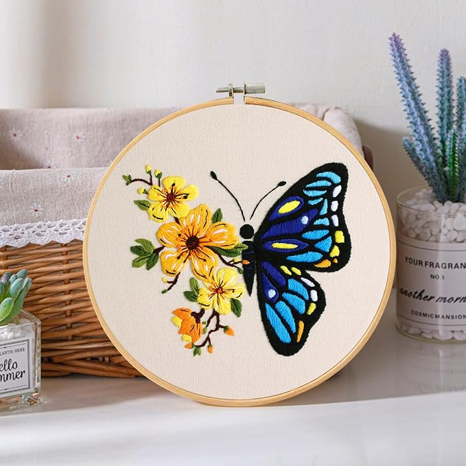 Santune 3 Pack Embroidery Kit for Beginners Adults Cross Stitch Kits - Image 6