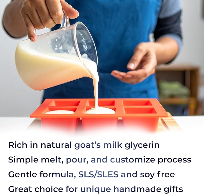 velona 5 LB - Goats MILK Soap Base SLS/SLES free | Melt and Pour | Natural Bars - Image 2