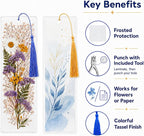 DSYIL 101 DIY Bookmark Making Kit, 50 Clear Laminating Bookmarks Pouches - Image 4