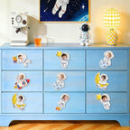 54Pcs Astronaut Cutouts Bulletin Boards Decorations, DIY Space Cutouts Planet - Image 7