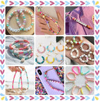 Gionlion 30, 168 Colors 8 Boxes Flat Preppy Beads - Image 5