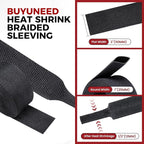 Heat Shrinkable Braided Sleeving 2:1 Ratio- Abrasion Protection Flexibility - Image 2