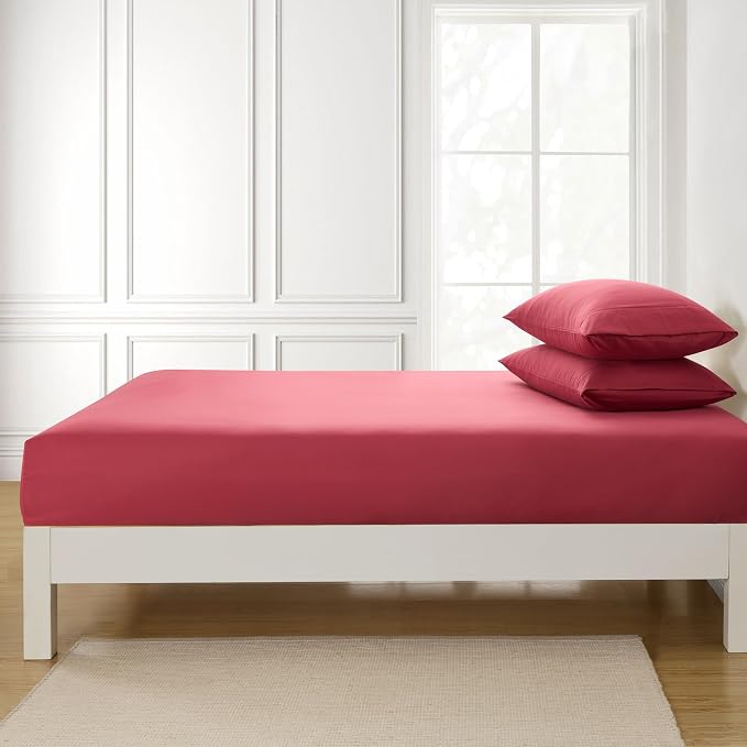 Twin XL Fitted Sheet Only with Full Elastic & Built in Corner Sheet Straps to - Image 4