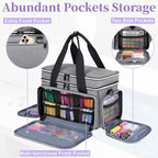 Anitor Large Sewing Supplies Organizer, Double Layer Sewing Storage Organizer - Image 6