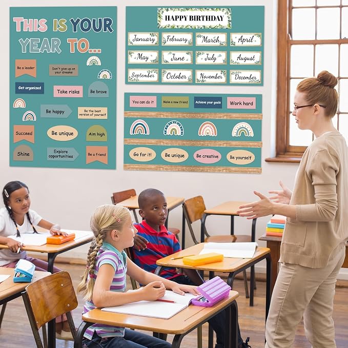 Qyeahkj 17.7in x 20ft Bulletin Board Paper Roll Bulletin Board Background Paper - Image 5