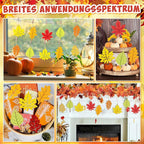 36PCS Wooden Fall Ornaments to Paint Thanksgiving Decorations, 6 Styles DIY - Image 7