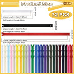 Zippers, DOITEM 72 pcs Zippers for Sewing 8 Inch 16 Inch 24 Inch Multicolor - Image 2