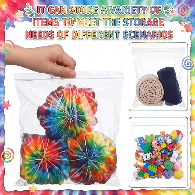 120 Pcs White Tie-Dye Cotton Drawstring Bags - Image 7