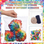120 Pcs White Tie-Dye Cotton Drawstring Bags - Image 7