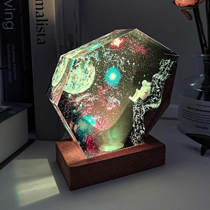 Space Resin Lamp, Handmade Galaxy Resin Night Light - Image 8