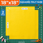 IONTACH 18" X 18" Soft Felt Sheets 1.6mm Thick | Acrylic Felt Fabric Sheets - Image 2